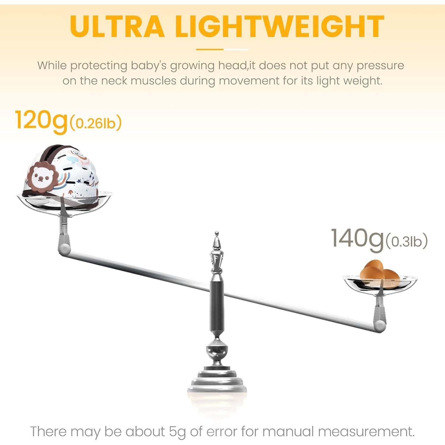 Casco de Seguridad para Bebés Orzbow León Marrón Ajustable