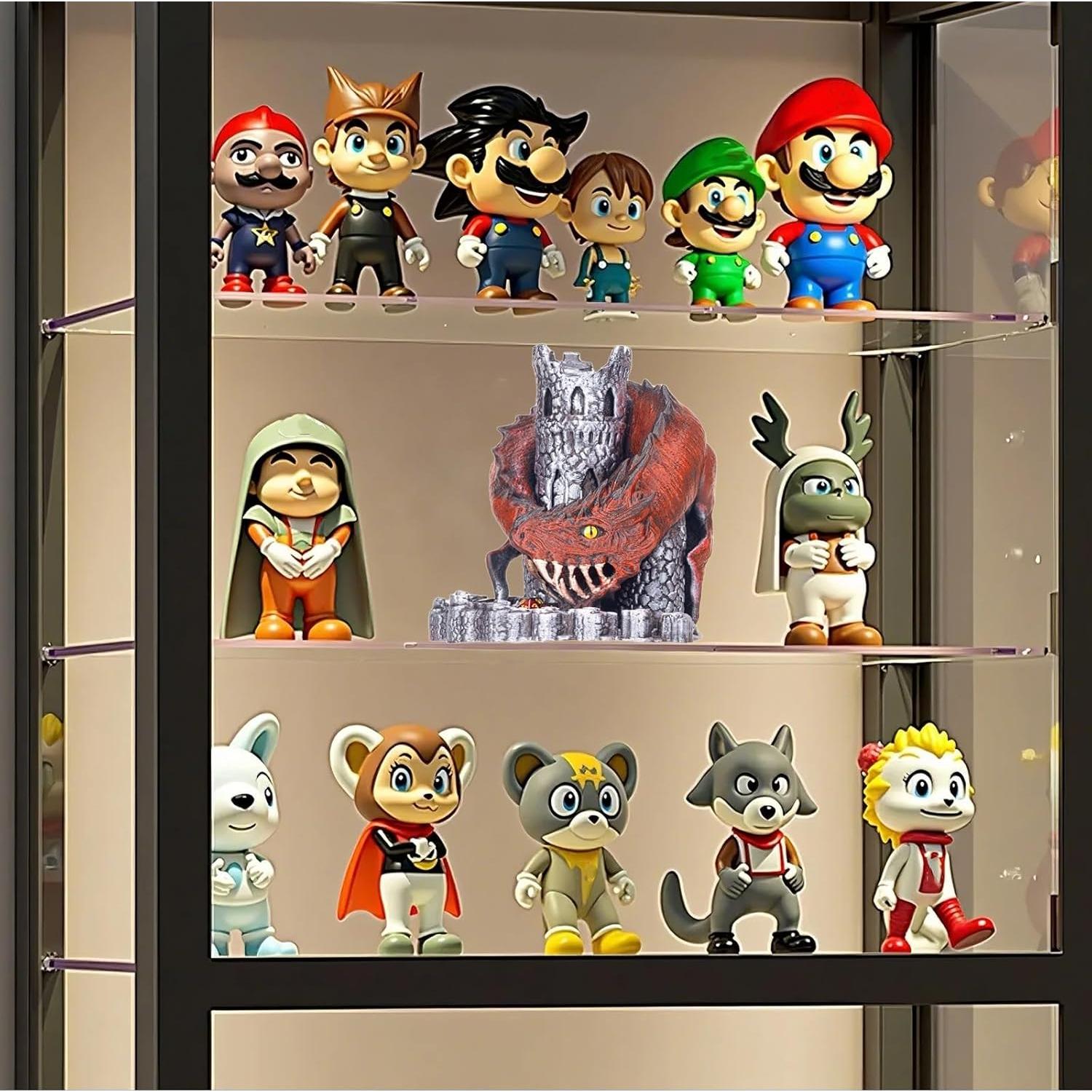 Torre de Dados D&D Dragón Rojo con 7 Dados Poliedricos