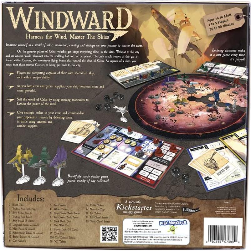 Windward - Juego de Mesa de Estrategia para 1-5 Jugadores