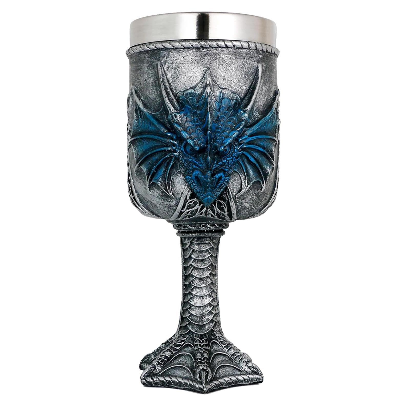 Cáliz Grande Dragón Azul Medieval Alikiki - 0.47L