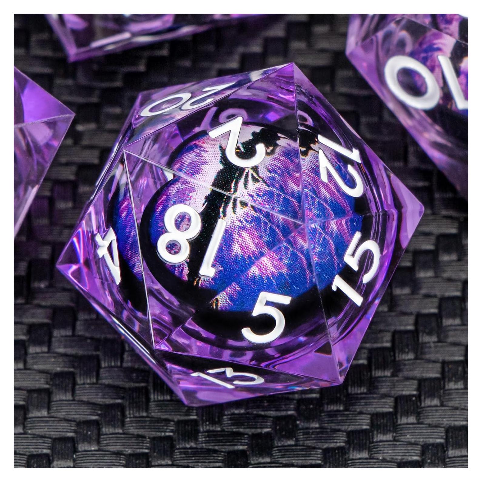 Conjunto de Dados DND KERWELLSI Ojo de Dragón 7 Piezas