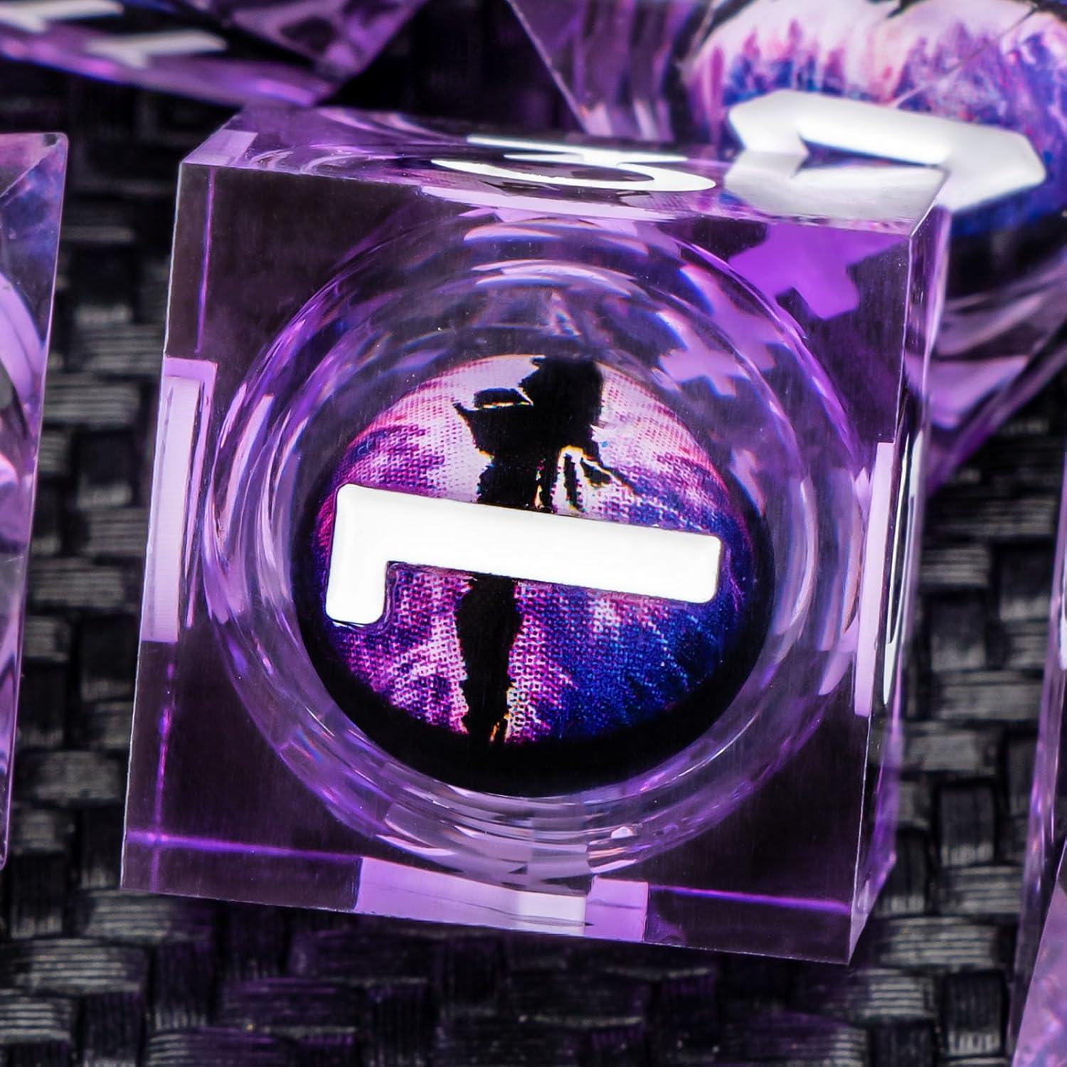 Conjunto de Dados DND KERWELLSI Ojo de Dragón 7 Piezas