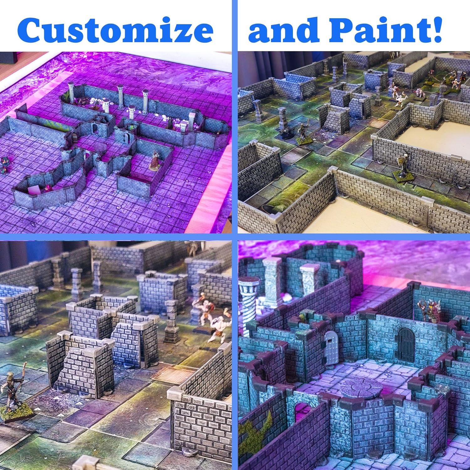 Conjunto de Mazmorras DCD - 51 Piezas para RPGs