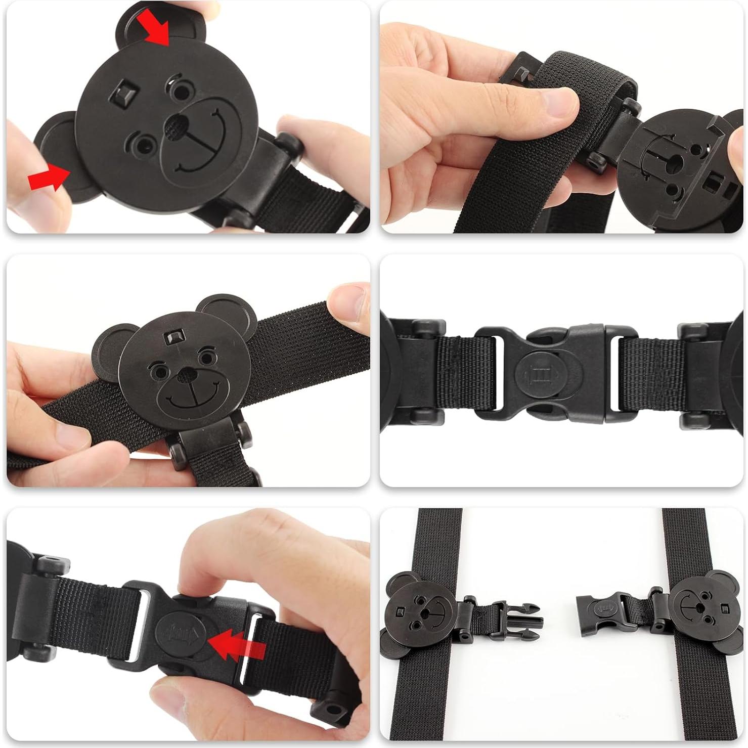 Clip de Seguridad para Bebé QOPAHI Oso - Paquete de 2