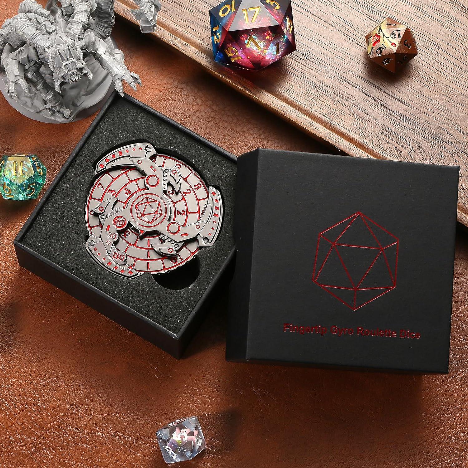 Dados Metálicos DNDND 7 en 1 para Dungeons y Dragones