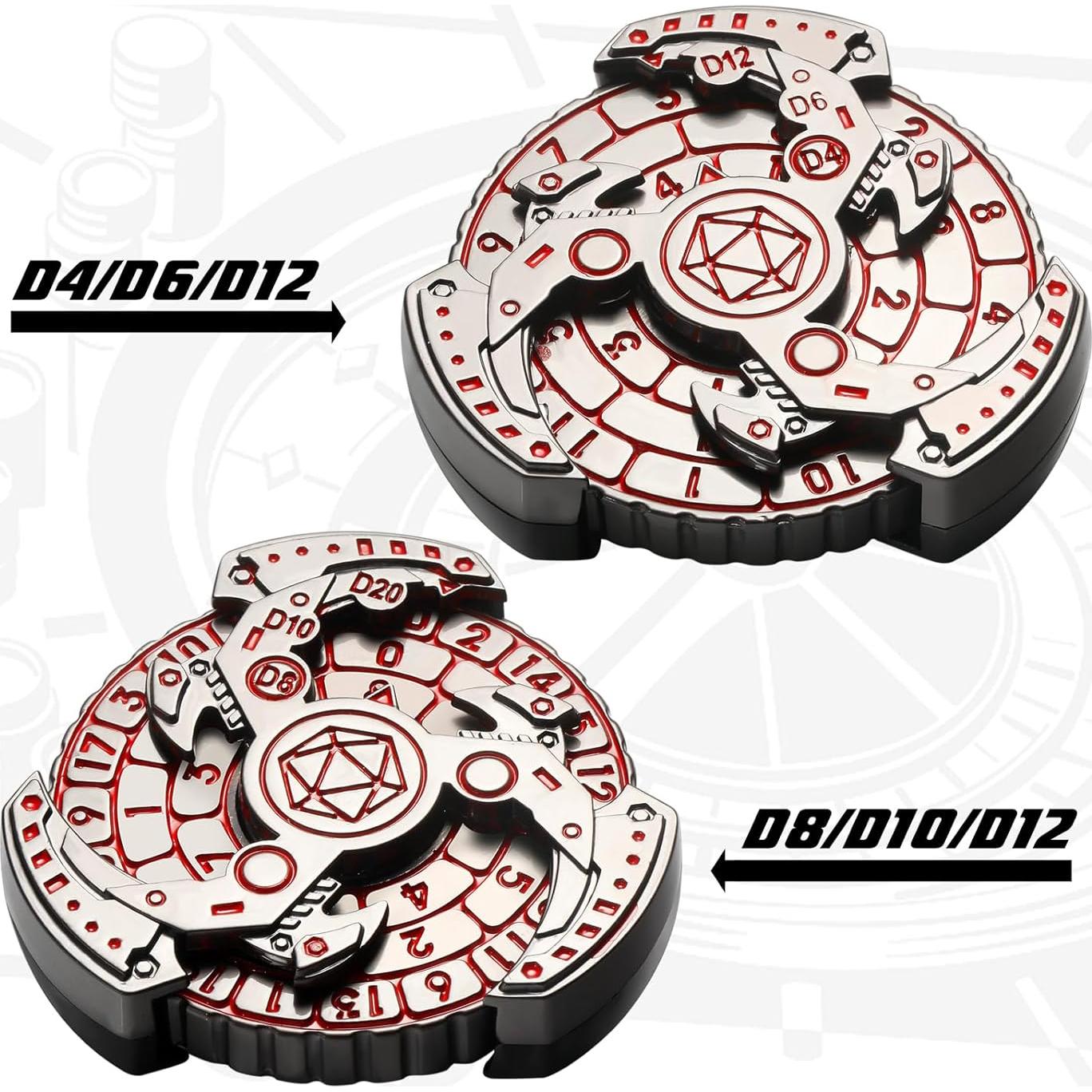 Dados Metálicos DNDND 7 en 1 para Dungeons y Dragones