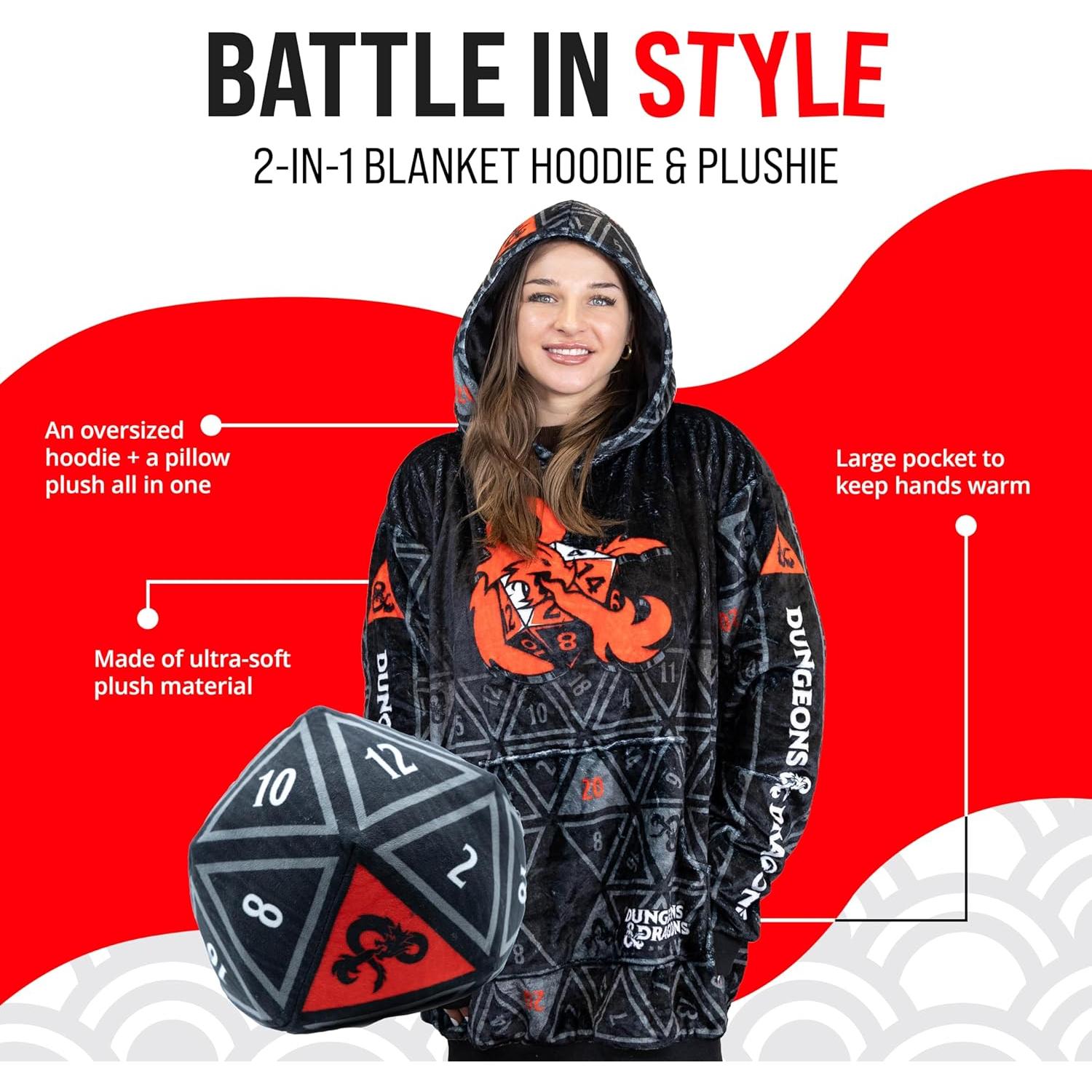 Manta con Capucha Plushible 2 en 1 Ultra Suave 91 cm