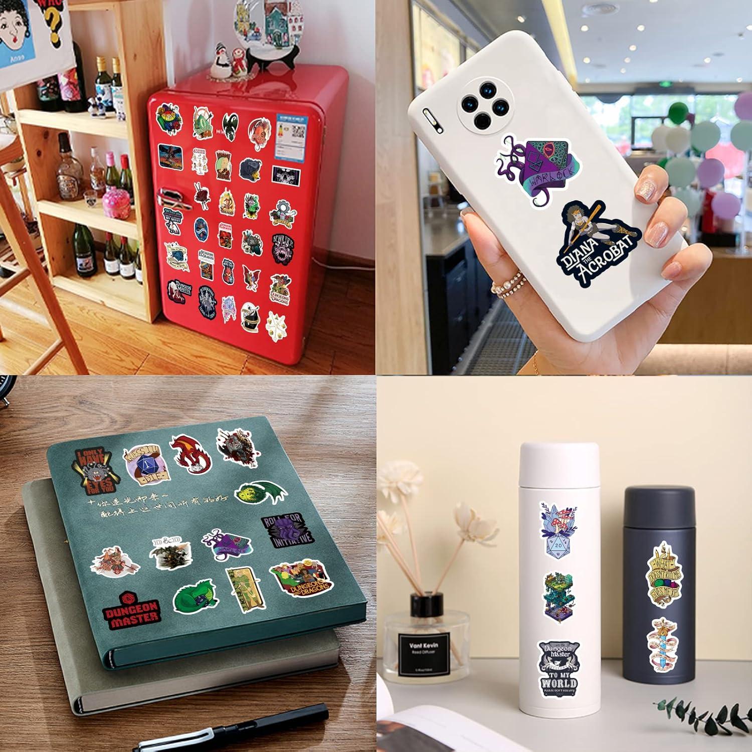 200 Stickers Dungeons y Dragons - PVC Impermeables