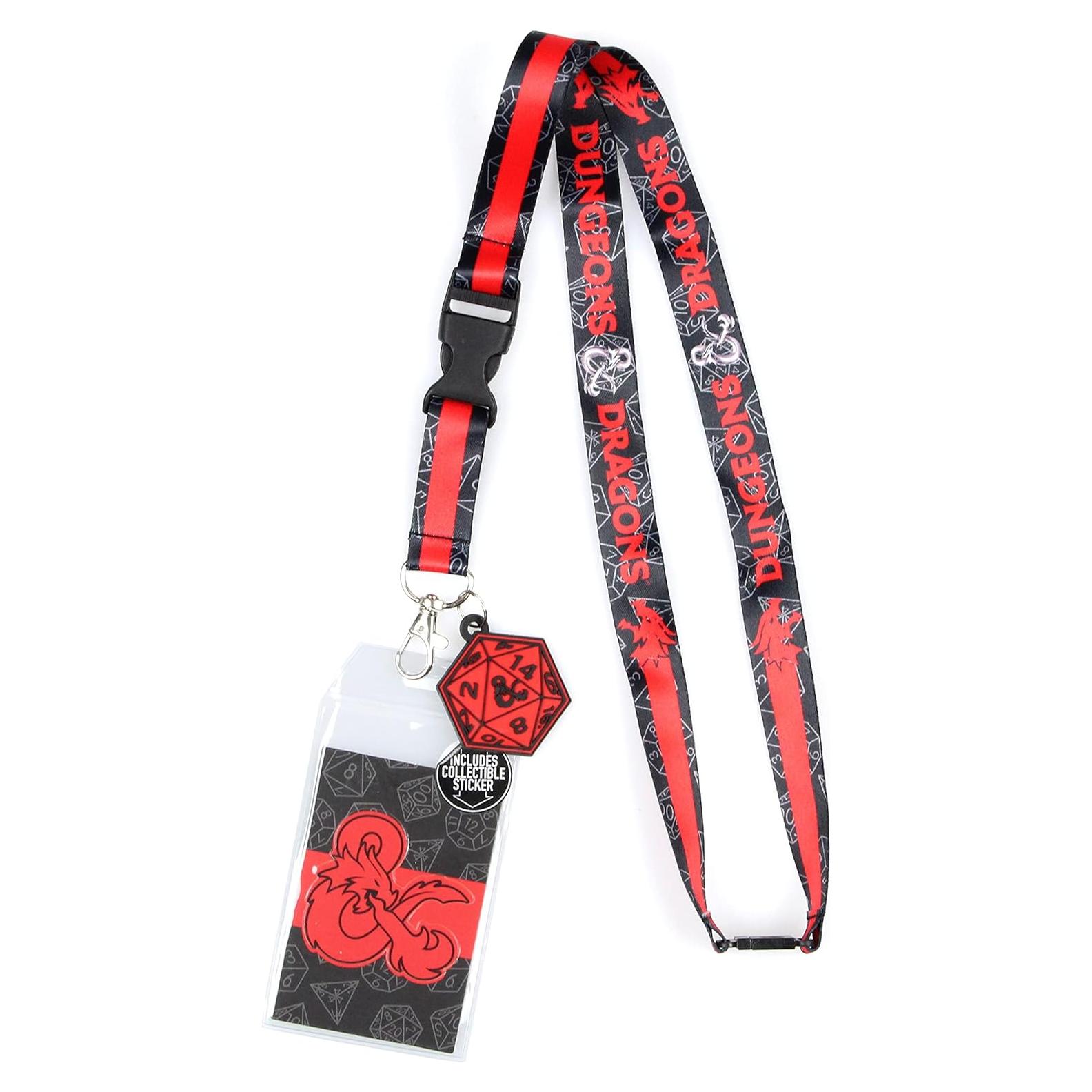 Lanyard Dungeons y Dragons Bioworld con Charm D20