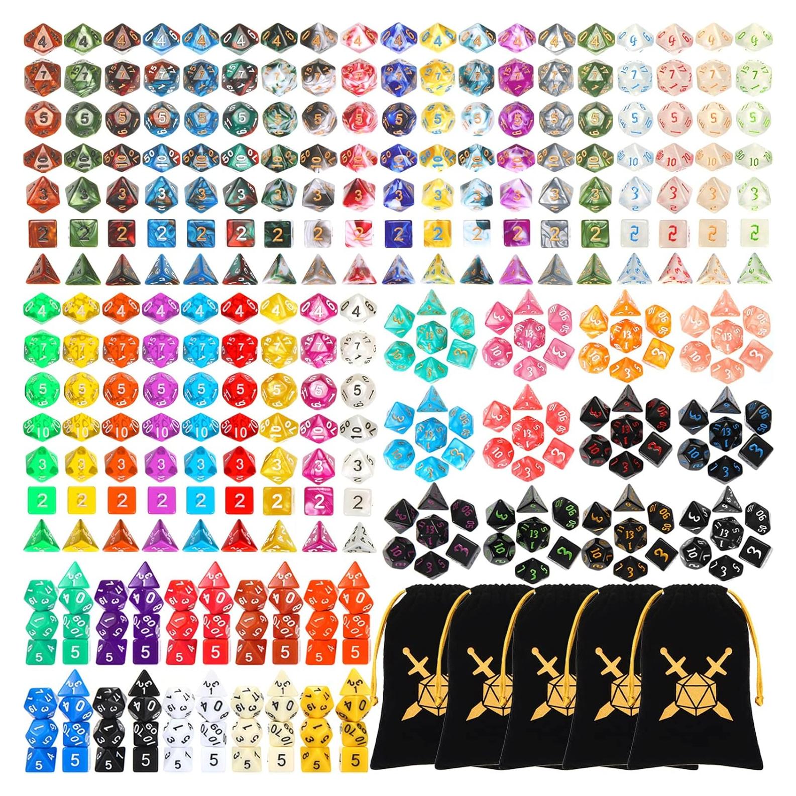 Dados Poliedricos Yilloog 350 Piezas Multi Juego de Rol