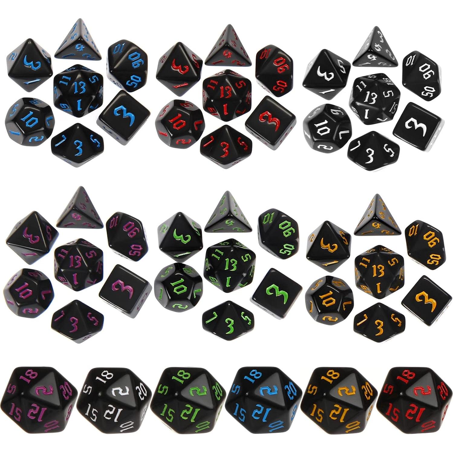 Dados Poliedricos Yilloog 350 Piezas Multi Juego de Rol