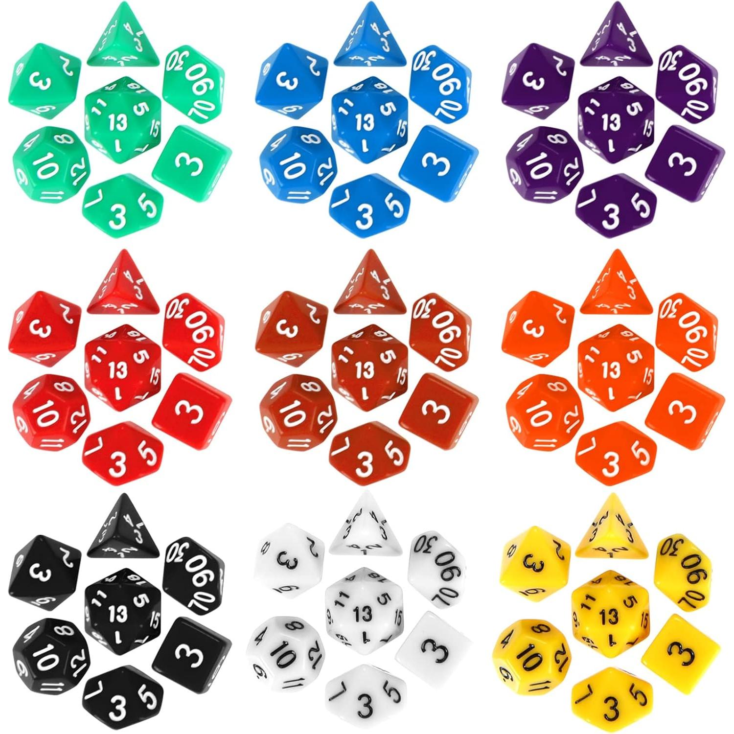 Dados Poliedricos Yilloog 350 Piezas Multi Juego de Rol