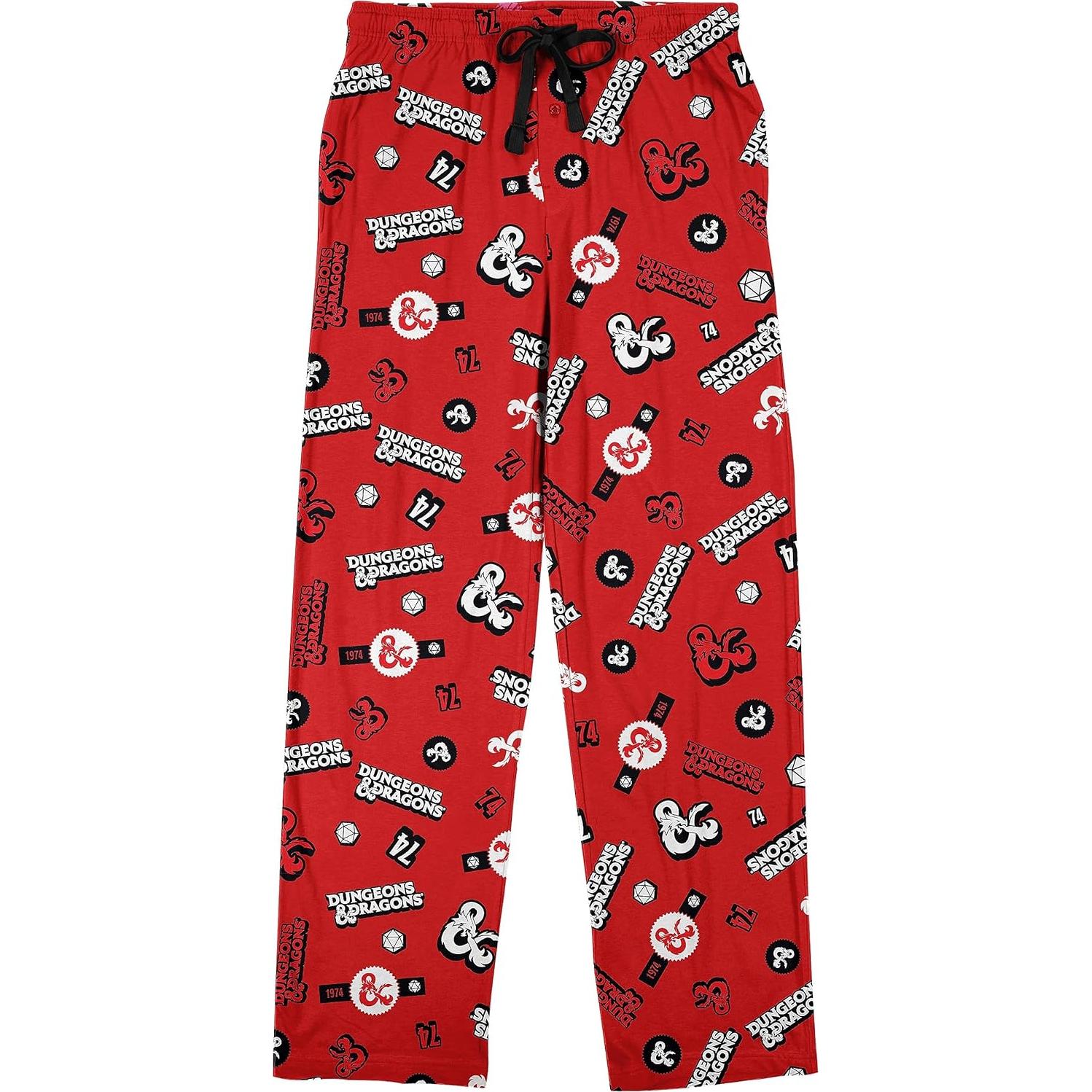 Bioworld Dungeons & Dragons Logo Men's 2-Pack Pajama Set