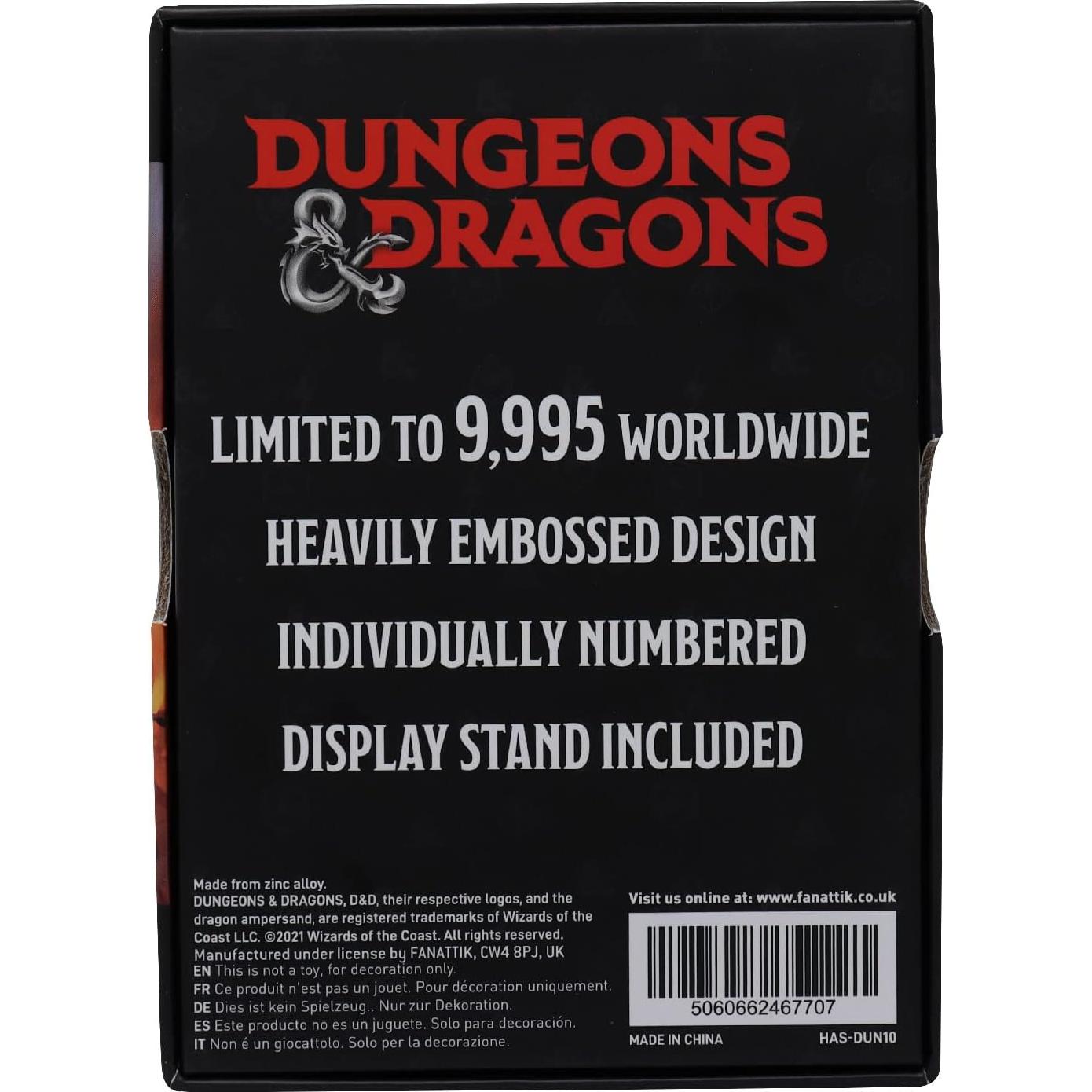 Lingote Coleccionable D&D Fanattik Ed. Limitada 109g