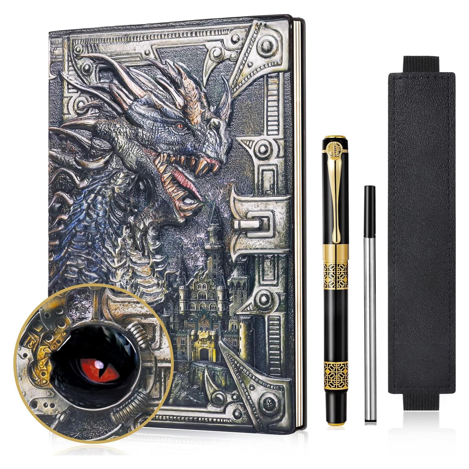 Cuaderno de Cuero Embosado 3D JiaoJiRen A5 Colorido