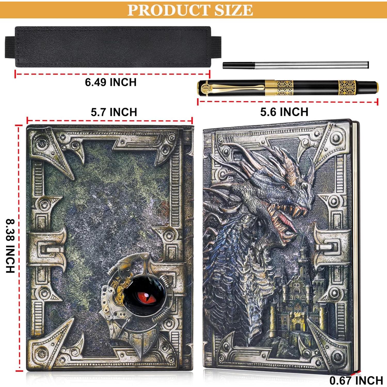 Cuaderno de Cuero Embosado 3D JiaoJiRen A5 Colorido