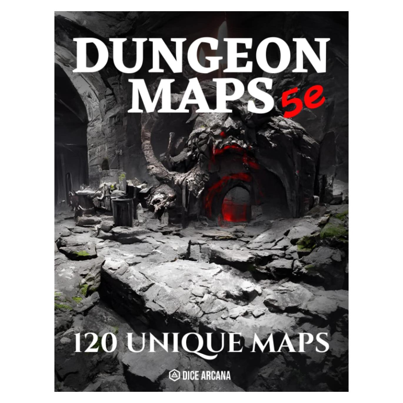 Dungeon Maps 5e: 120 Maps for Game Master to Plan & Customize Encounters | 5th Edition Tabletop Role Playing Game Blank Maps | Craft Adventures in ... Temples and other Fantasy TTRPG Locations.
