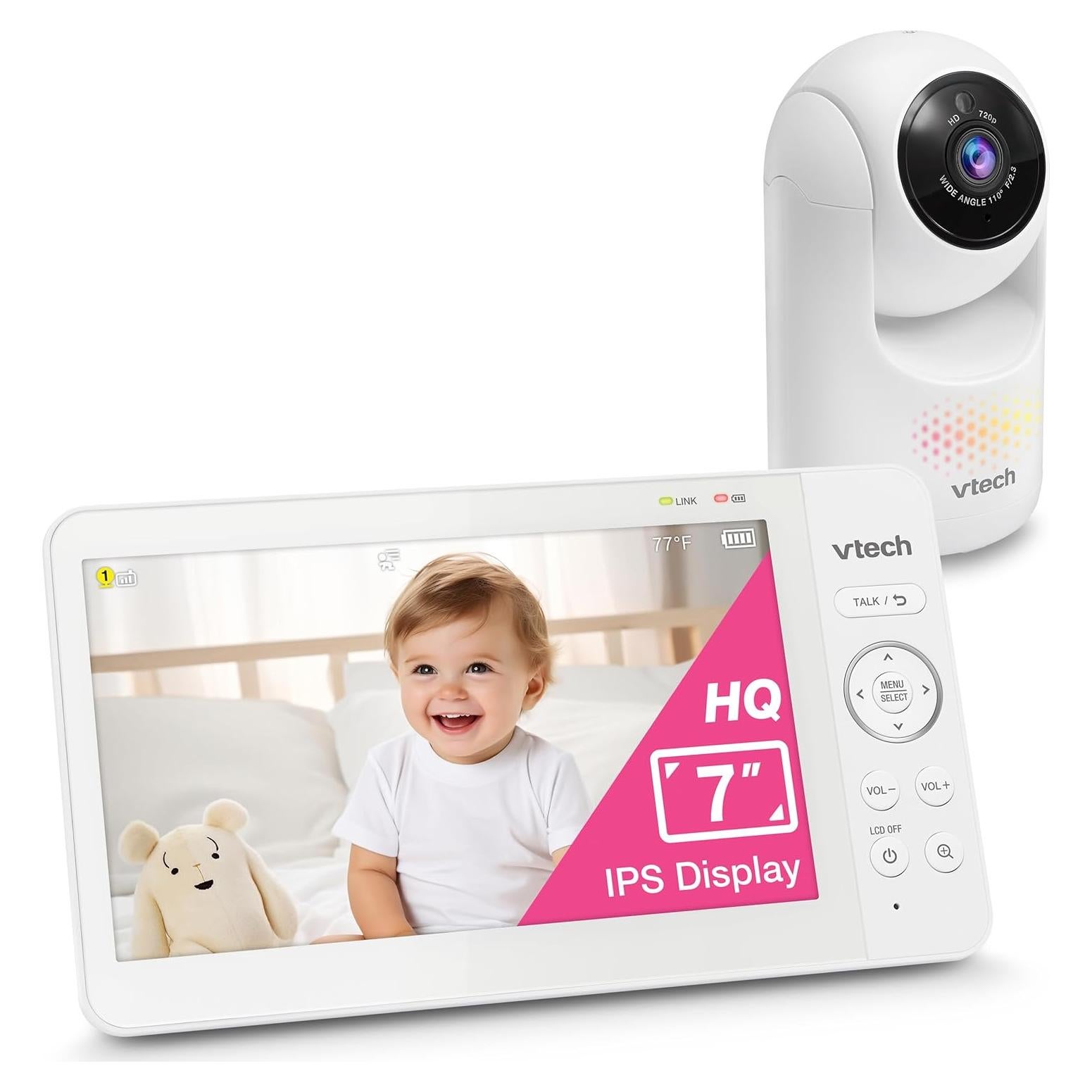 Monitor de Bebé VTech HQ Max Avanzado 7" Pantalla IPS