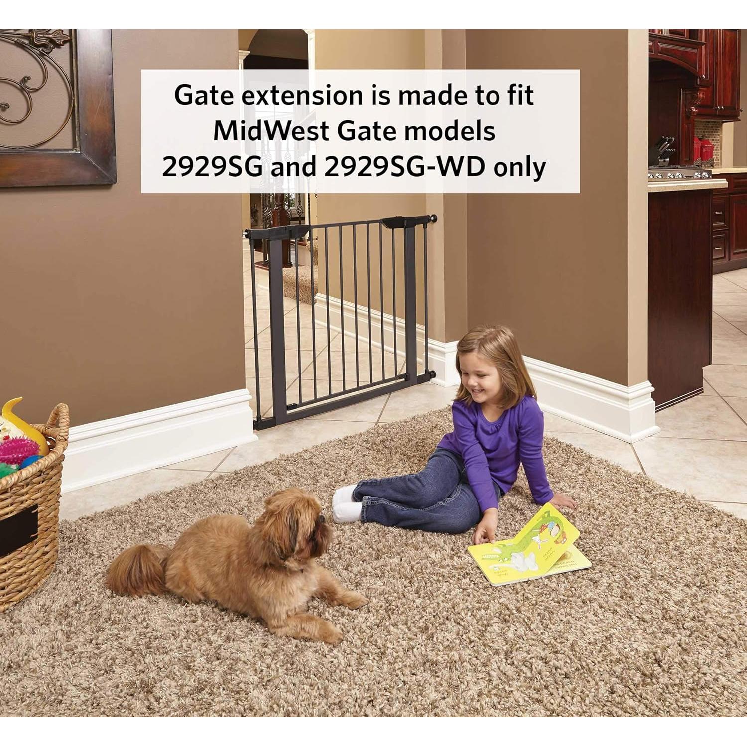 Extensión de Puerta para Mascotas MidWest 15,24 cm Grafito