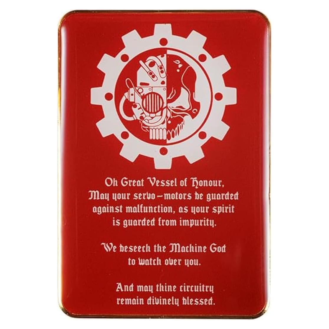 Insignia de Pin Starforged Adeptus Mechanicus 8x3.5cm