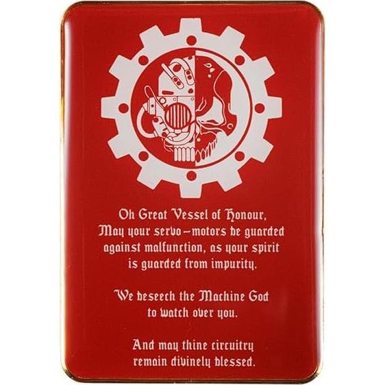 Insignia de Pin Starforged Adeptus Mechanicus 8x3.5cm