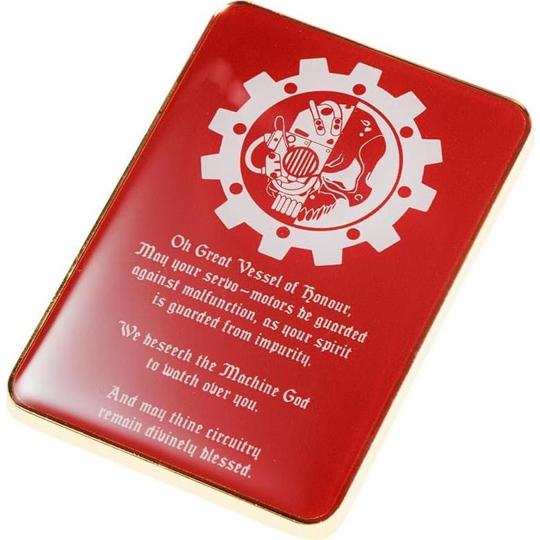 Insignia de Pin Starforged Adeptus Mechanicus 8x3.5cm