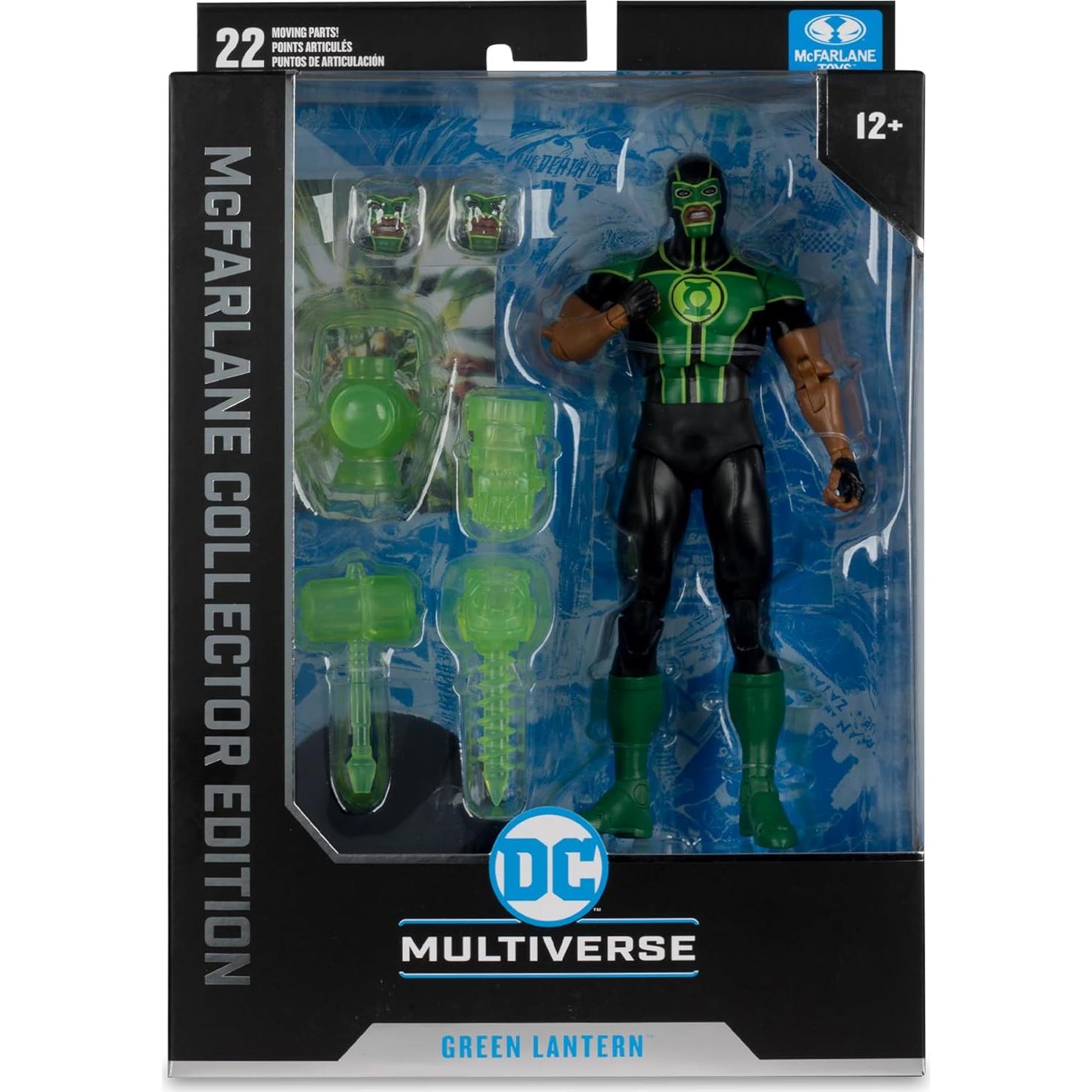 Figura Linterna Verde Simon Baz McFarlane Toys 18 cm Detallada