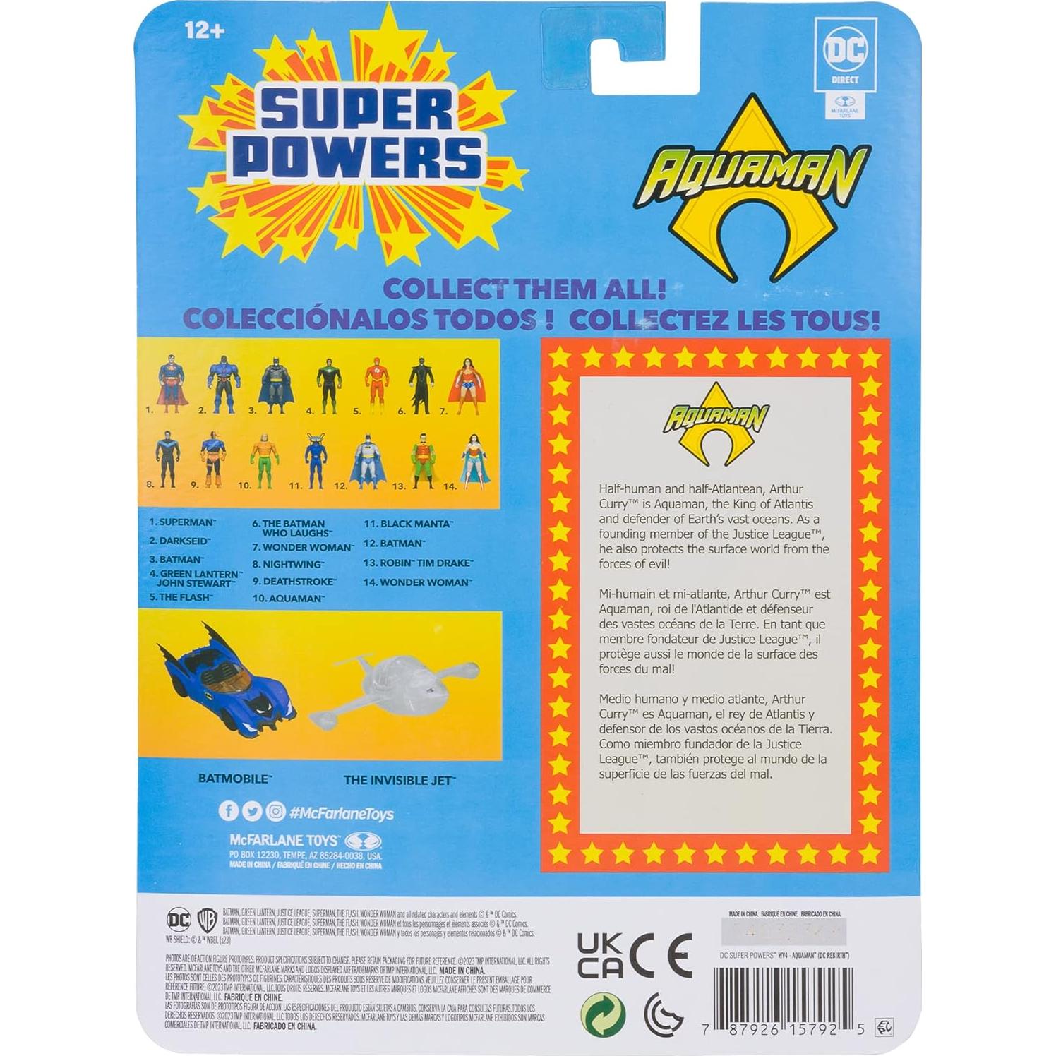 Figura de Acción Aquaman McFarlane 10 cm Clásica