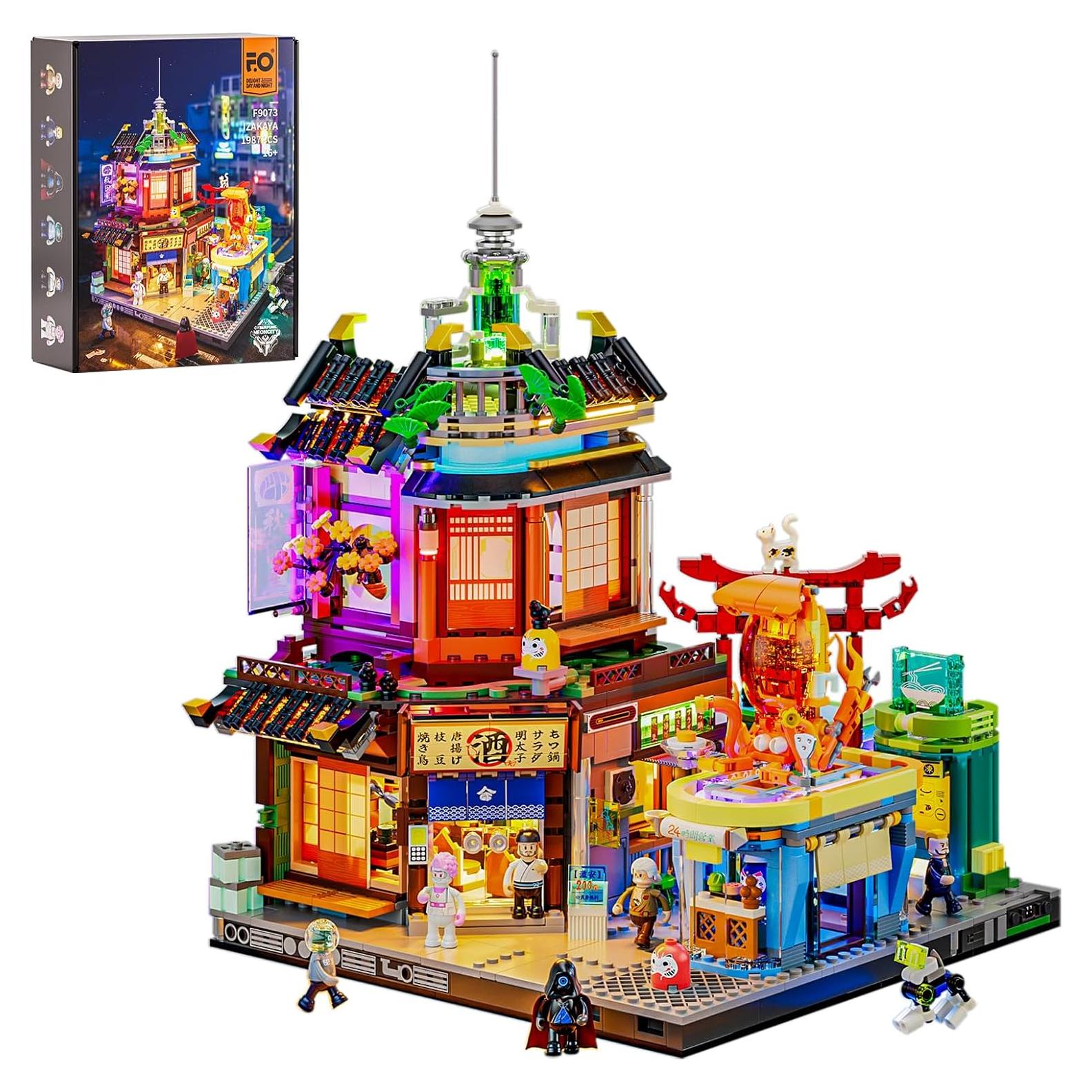 FUNWHOLE Conjunto Ladrillos Izakaya Cyberpunk 1987 3.85kg