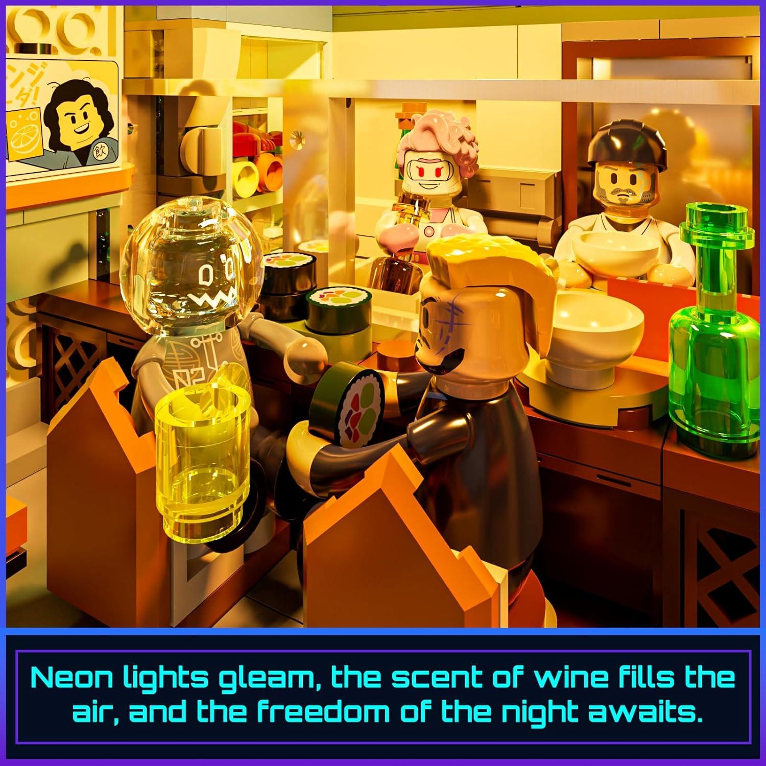 FUNWHOLE Conjunto Ladrillos Izakaya Cyberpunk 1987 3.85kg