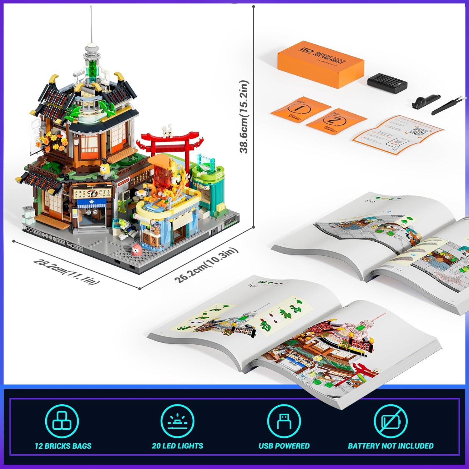 FUNWHOLE Conjunto Ladrillos Izakaya Cyberpunk 1987 3.85kg