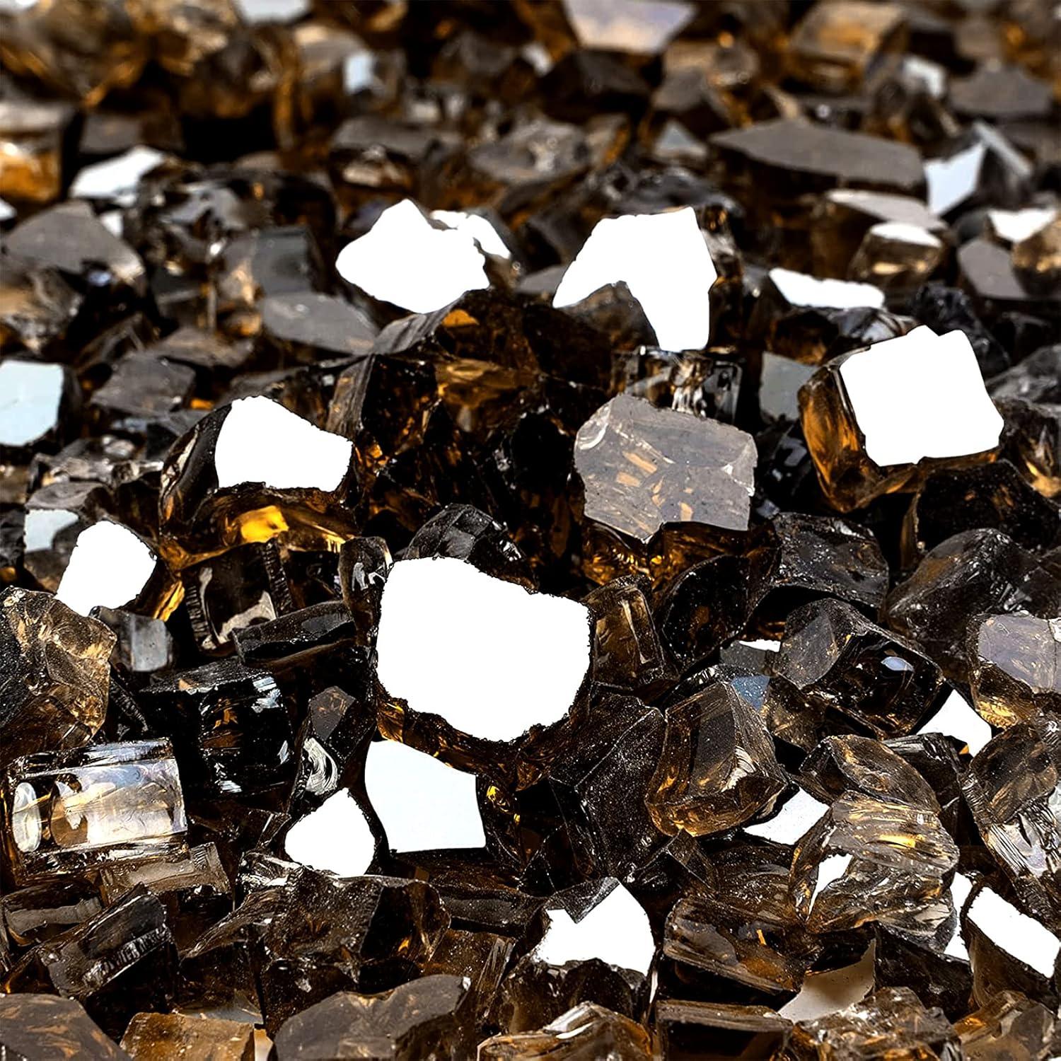 Vidrio para Fuego Onlyfire 4,54 kg Bronce 0,64 cm Reflectante