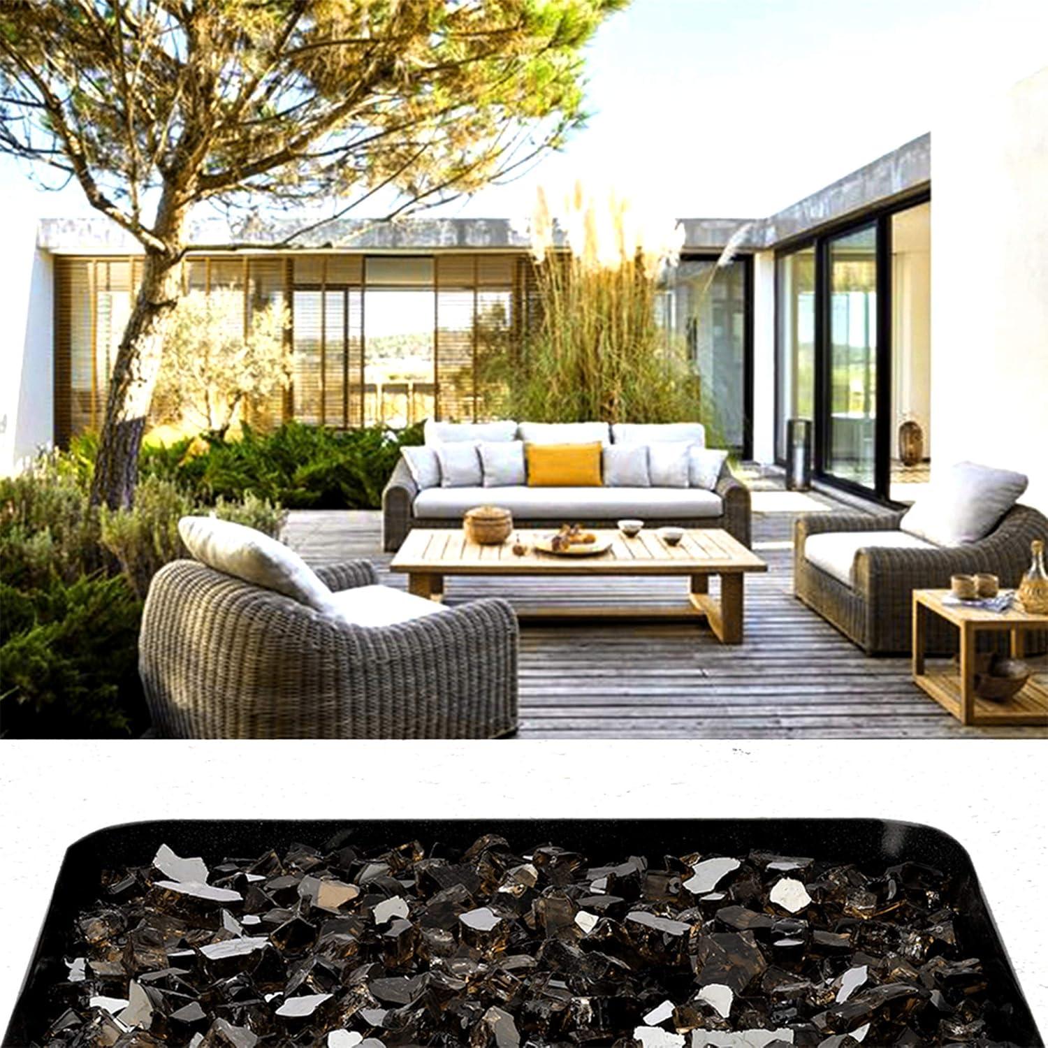 Vidrio para Fuego Onlyfire 4,54 kg Bronce 0,64 cm Reflectante