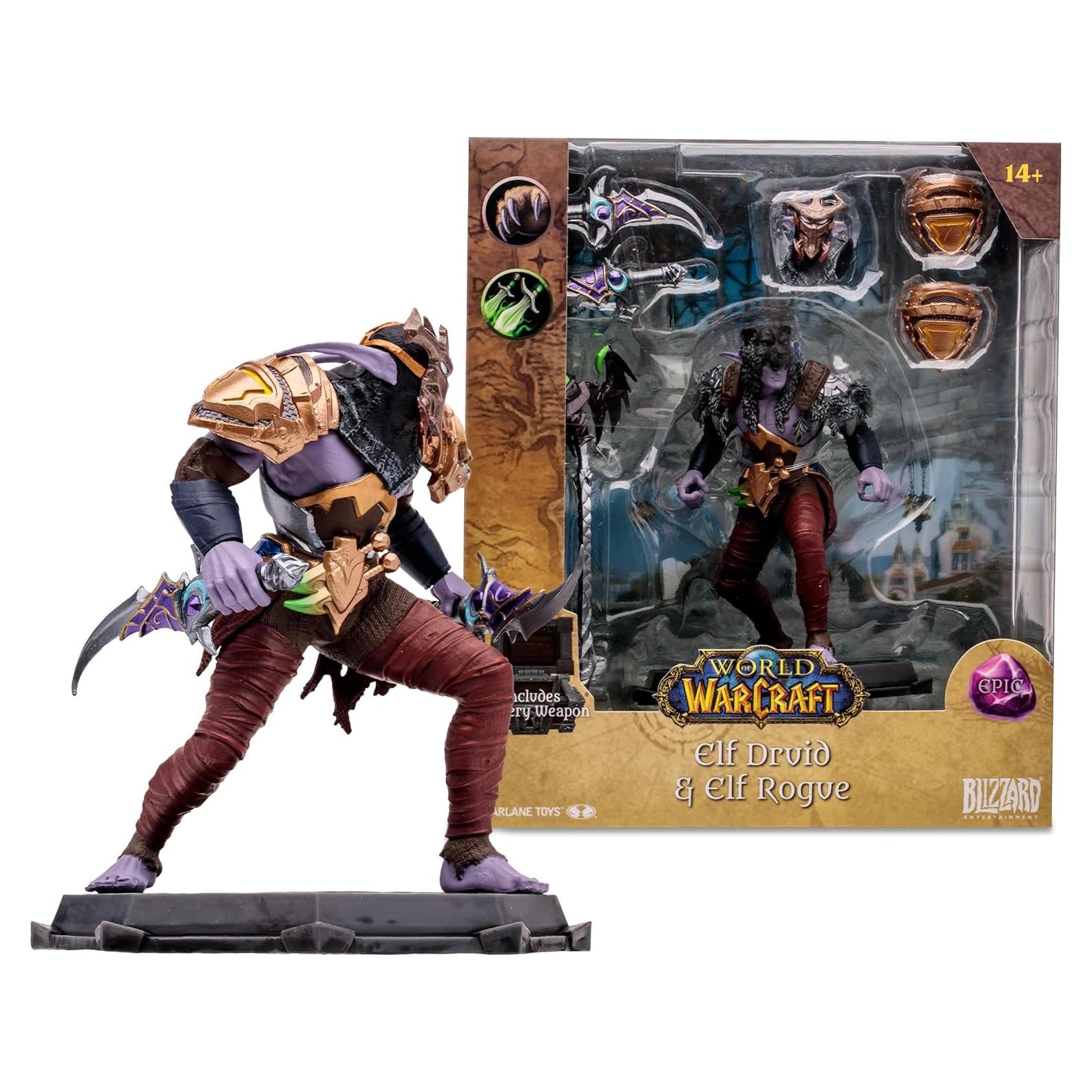 Figura Elfo Nocturno McFarlane 1:12 Druida/Pícaro