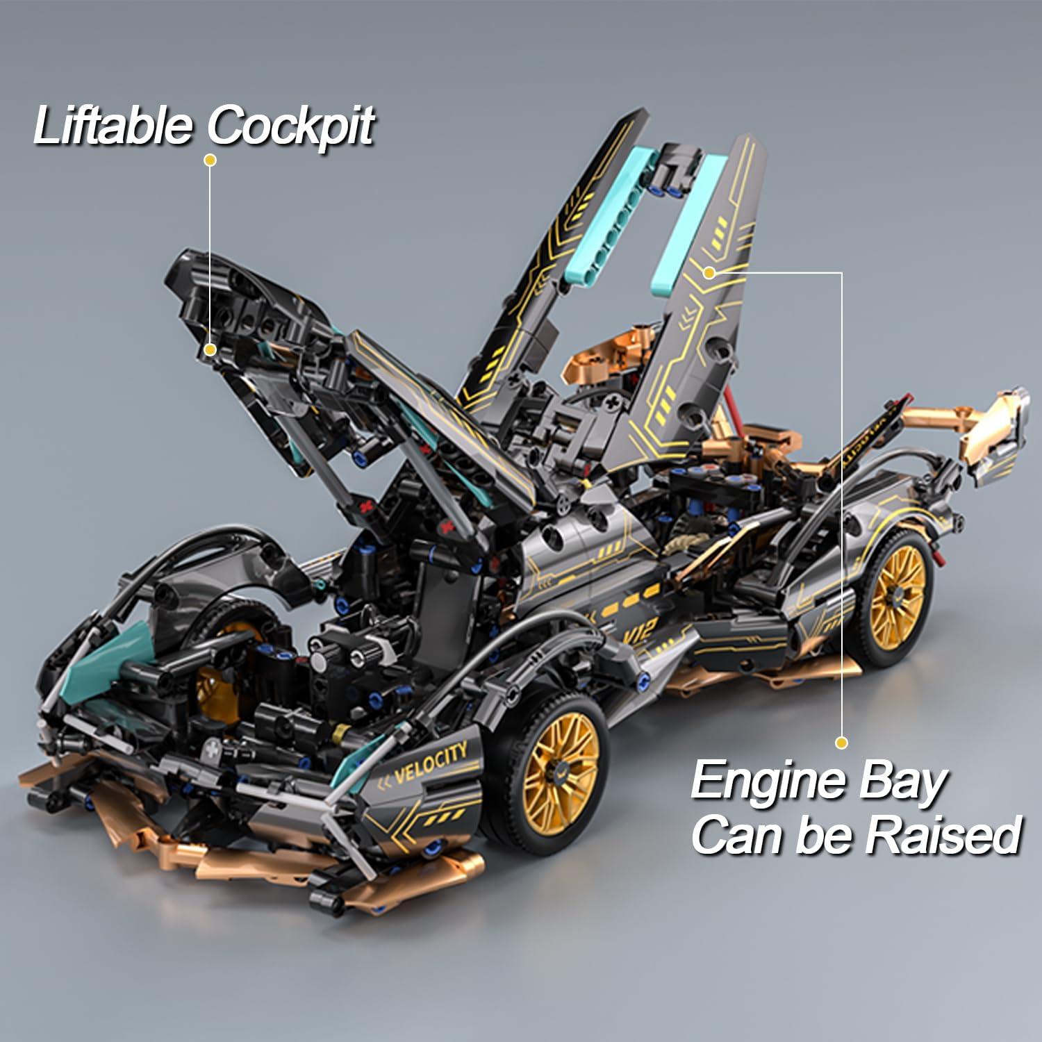 Bloques de Construcción Auto Deportivo PinkBee 1:14 967 Piezas