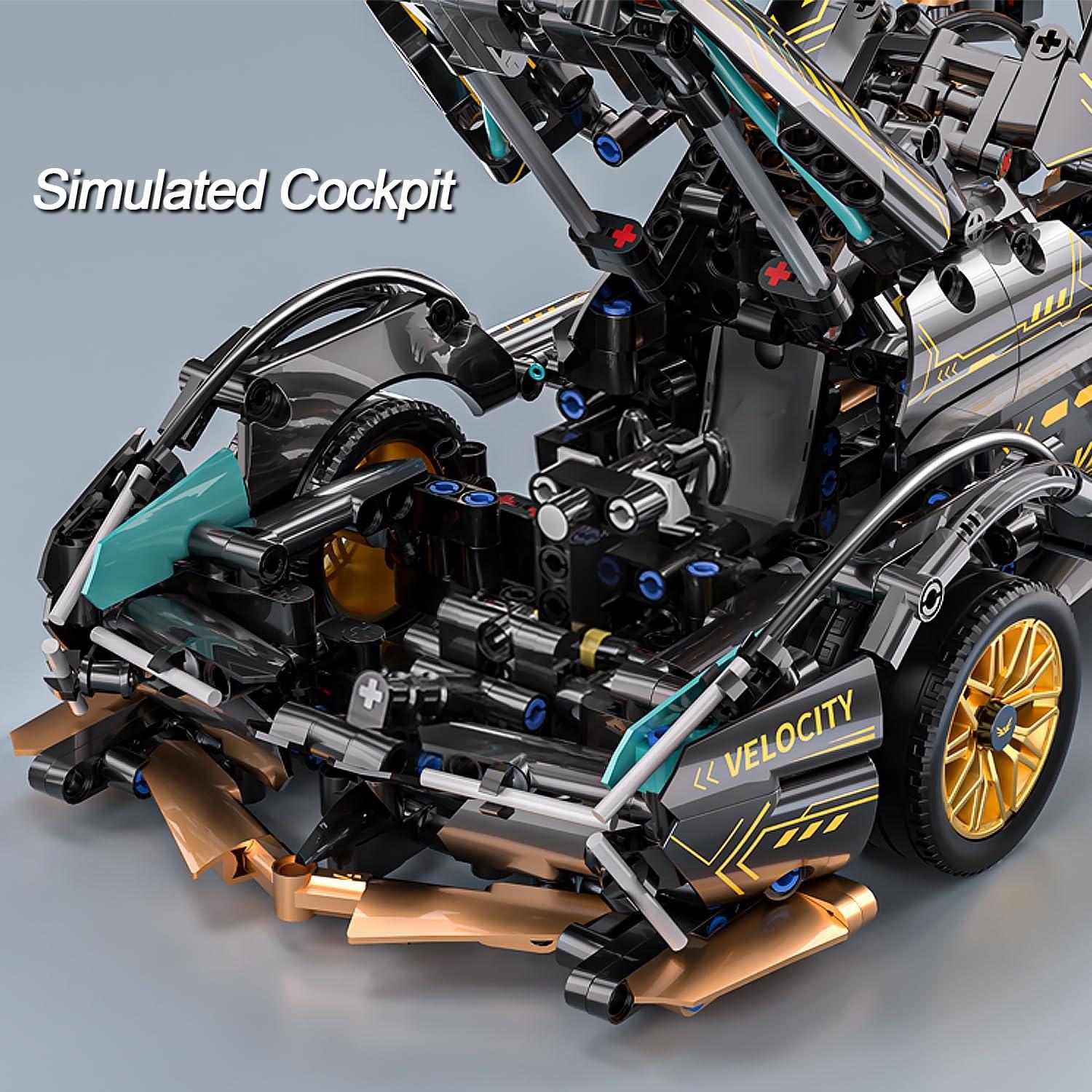 Bloques de Construcción Auto Deportivo PinkBee 1:14 967 Piezas