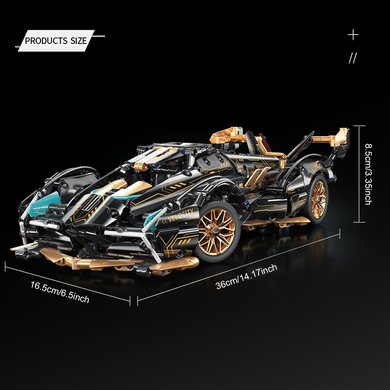 Bloques de Construcción Auto Deportivo PinkBee 1:14 967 Piezas