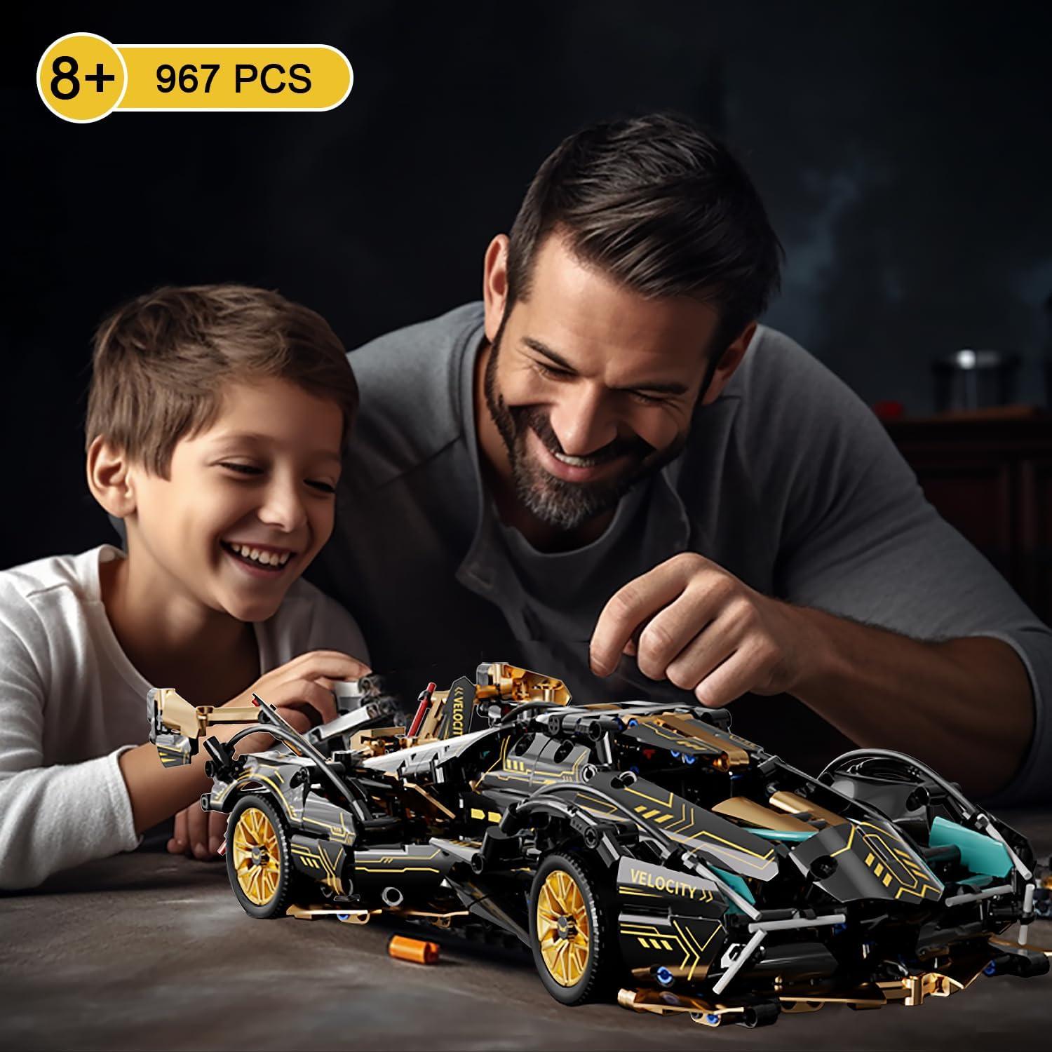 Bloques de Construcción Auto Deportivo PinkBee 1:14 967 Piezas