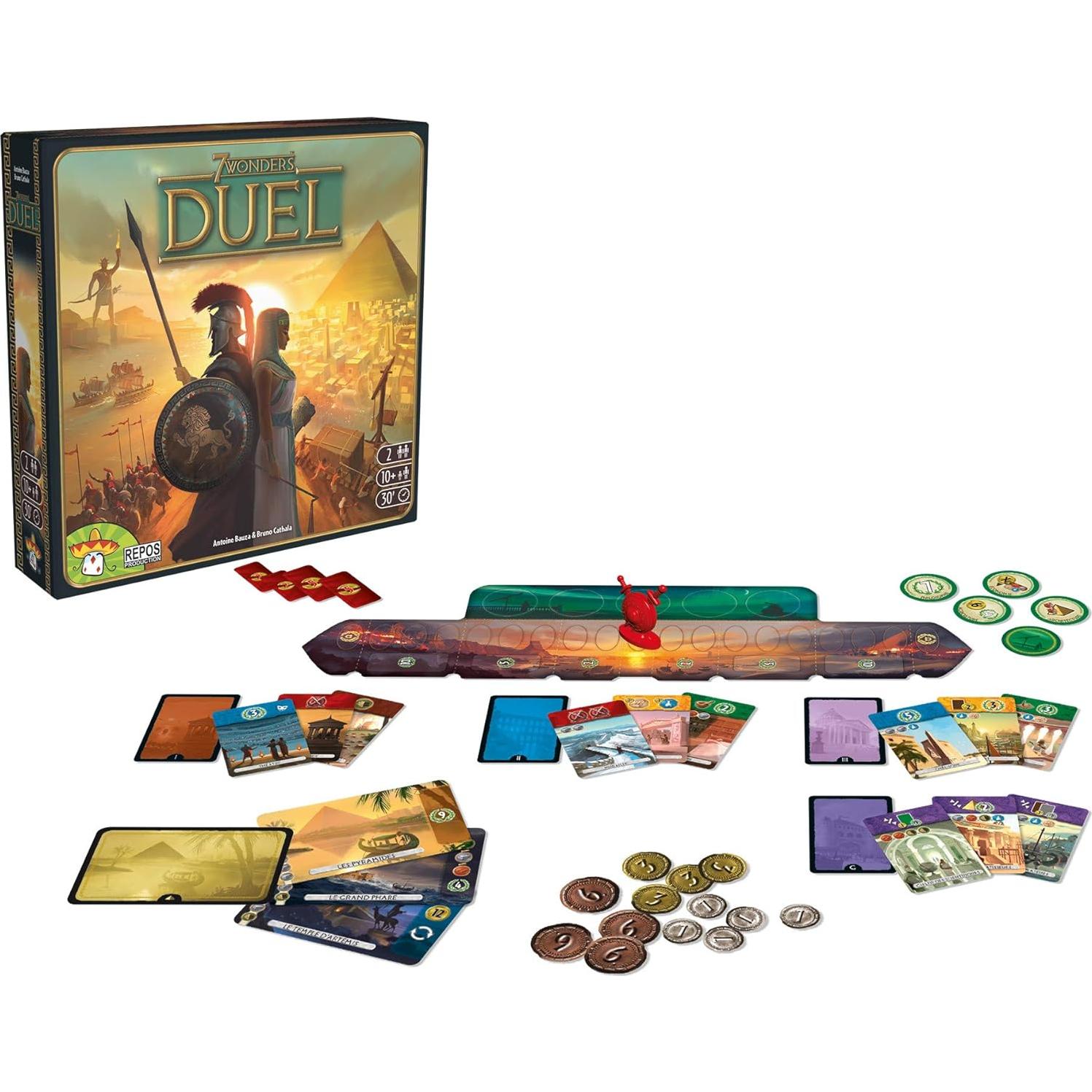 7 Wonders Duel Juego de Mesa - Estrategia para 2 Jugadores