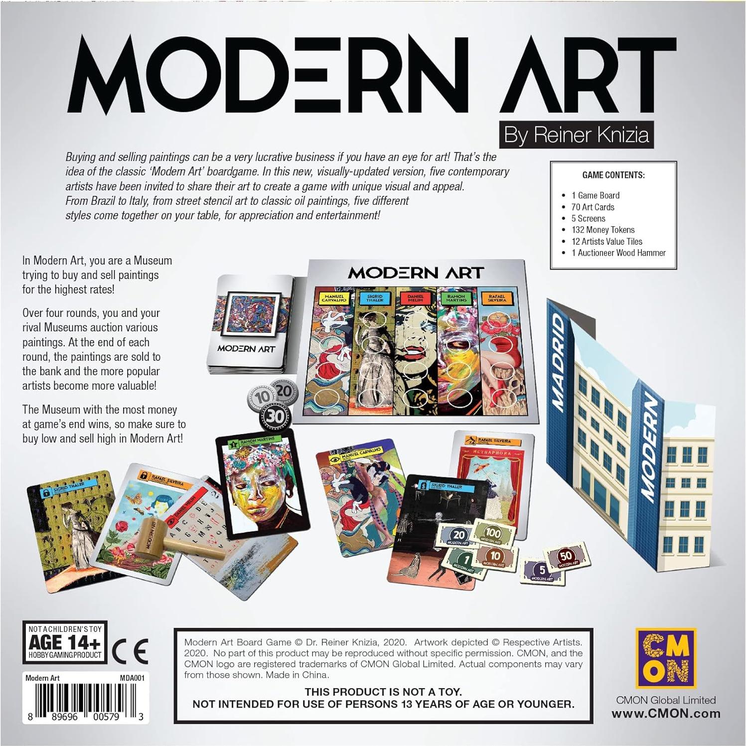 Juego de Mesa Arte Moderno CMON | Subasta 3-5 Jugadores