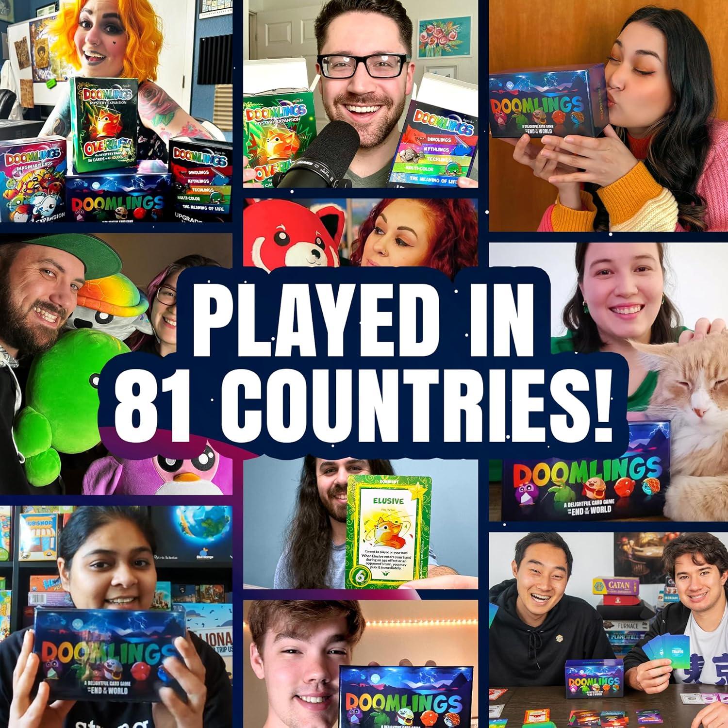 Doomlings Juego de Cartas - Estrategia para 2-6 Jugadores