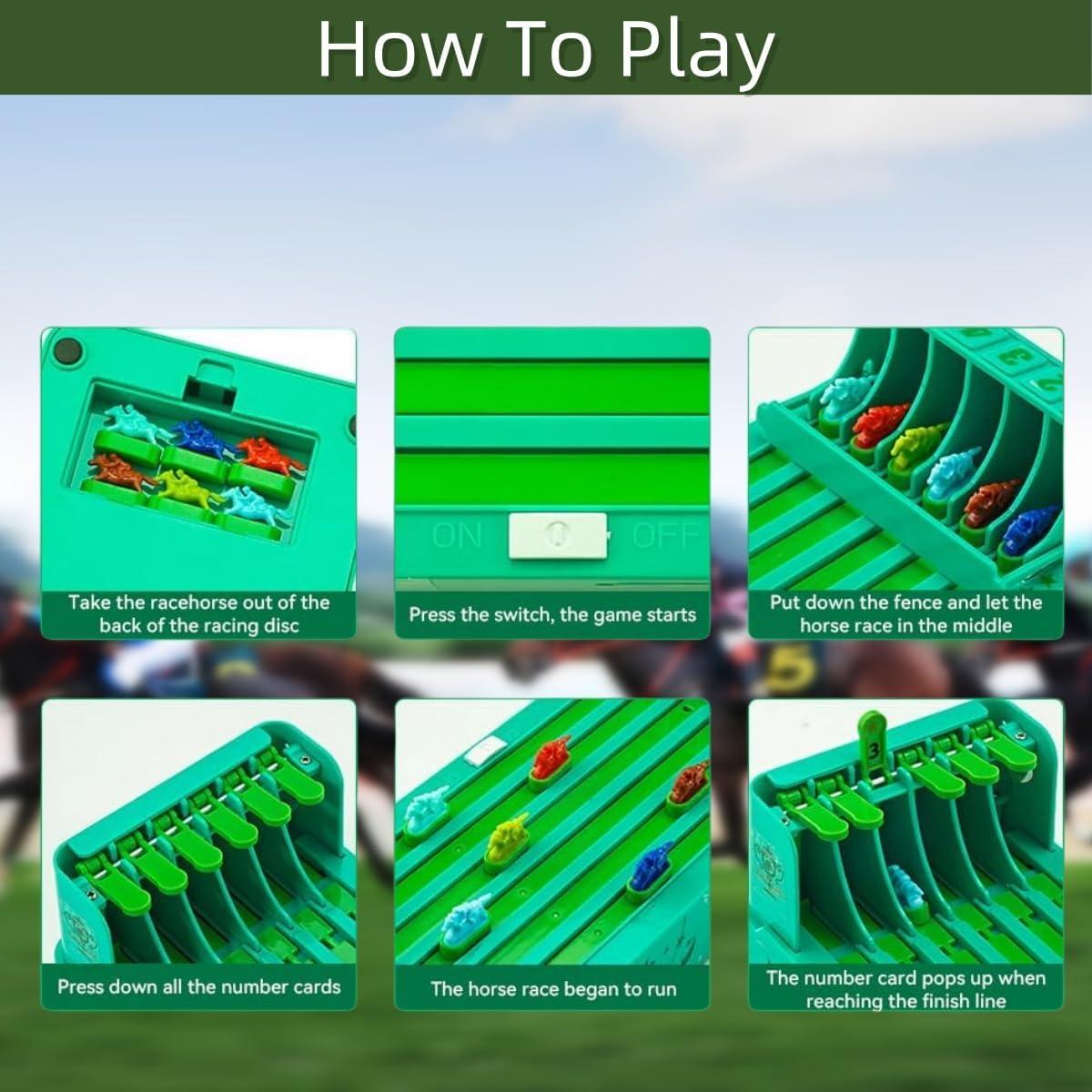 Juego de Mesa Carreras de Caballos ODDPC Electrónico 6 Jugadores