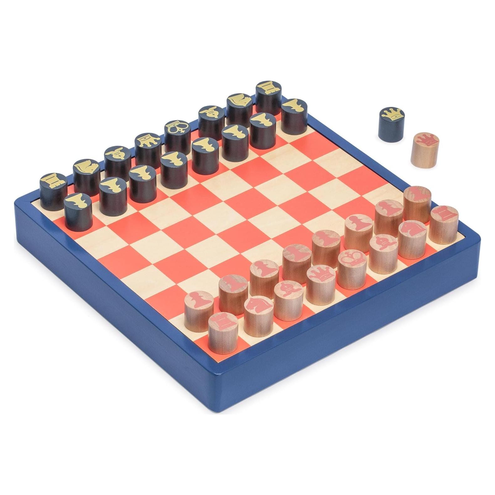 Juego de Ajedrez y Damas 2-en-1 Yellow Mountain 30 cm