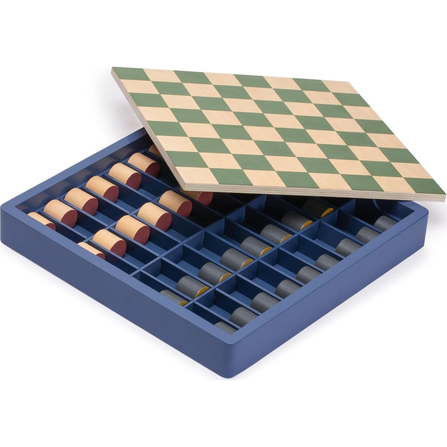 Juego de Ajedrez y Damas 2-en-1 Yellow Mountain 30 cm