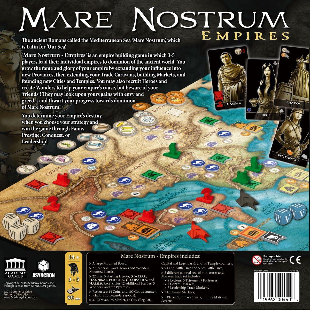 Juego de Mesa Mare Nostrum - Imperios para 3-5 Jugadores