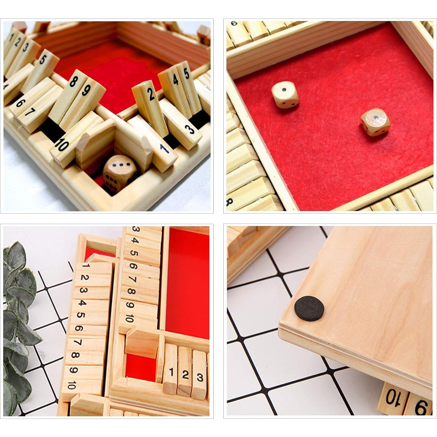 Juego de Mesa Cierra La Caja DC-BEAUTIFUL Madera Rojo