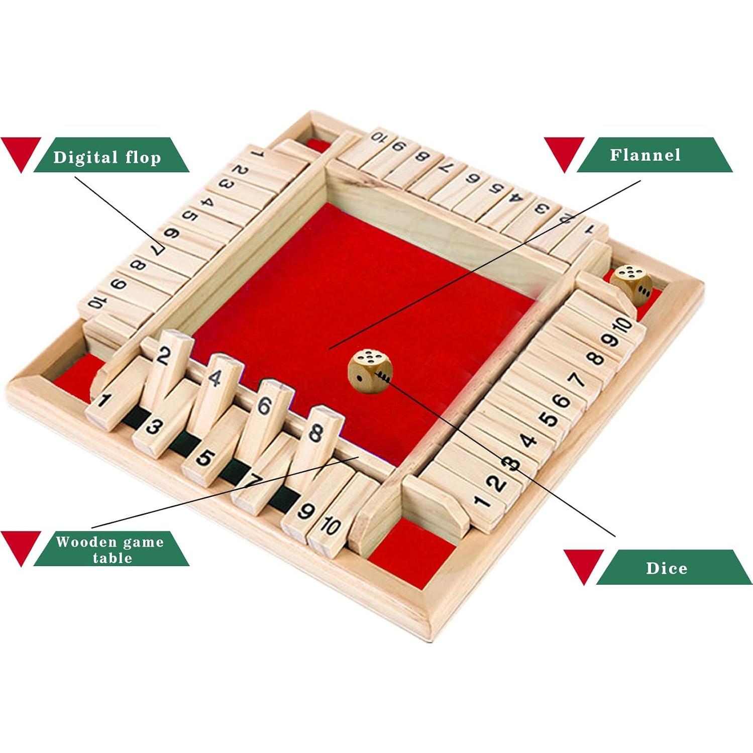 Juego de Mesa Cierra La Caja DC-BEAUTIFUL Madera Rojo