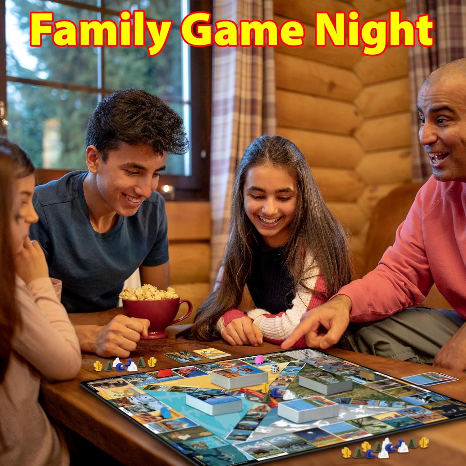 Juego de mesa de trivia Funwares Parques Nacionales 275 preguntas