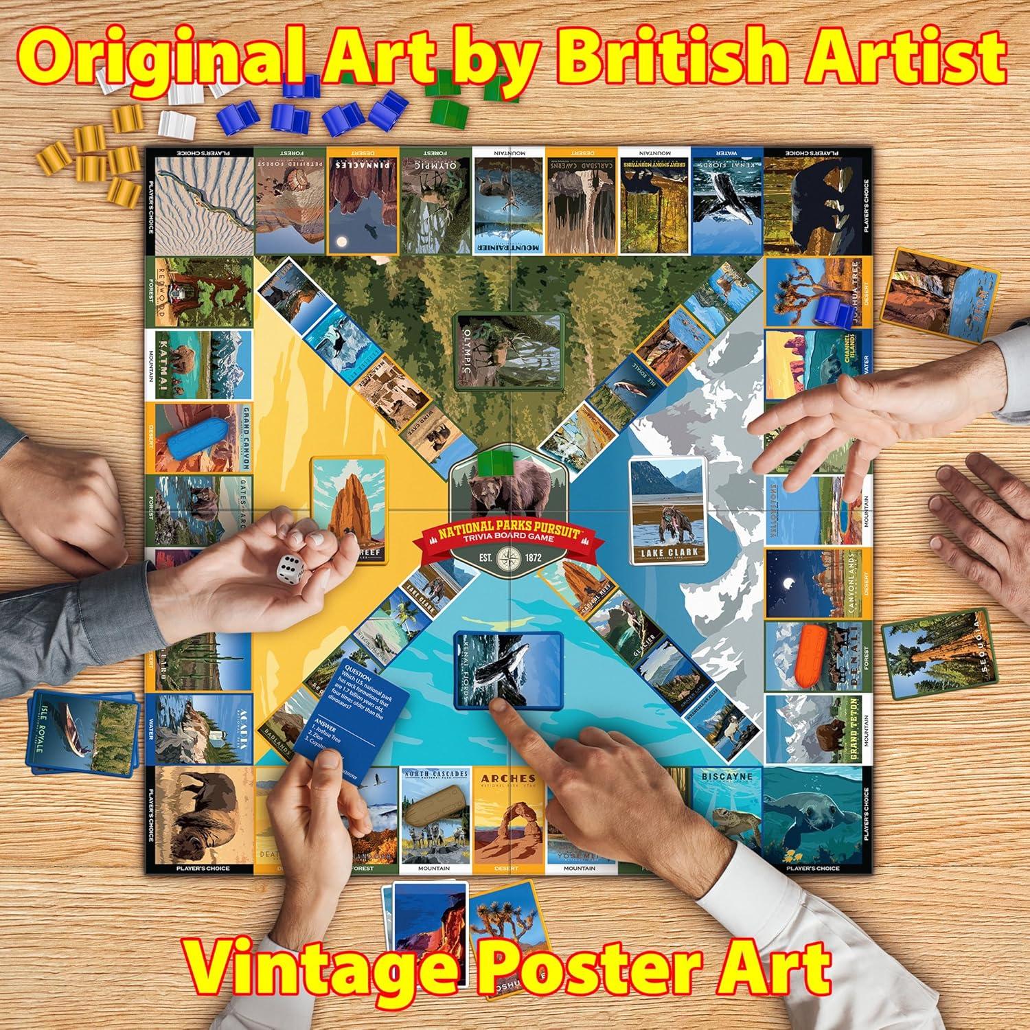 Juego de mesa de trivia Funwares Parques Nacionales 275 preguntas