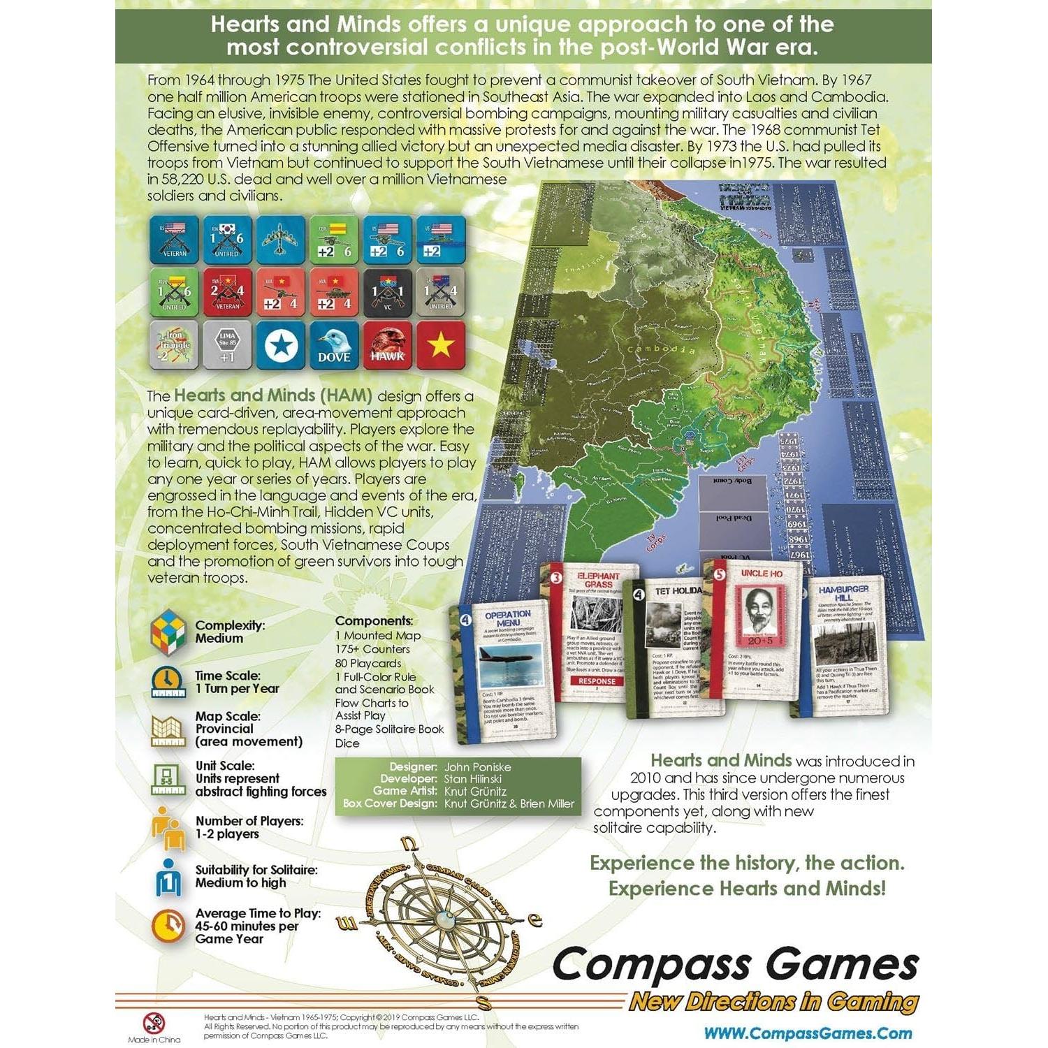 Juego de Mesa Corazones y Mentes CPS 3ra Edición 1965-75